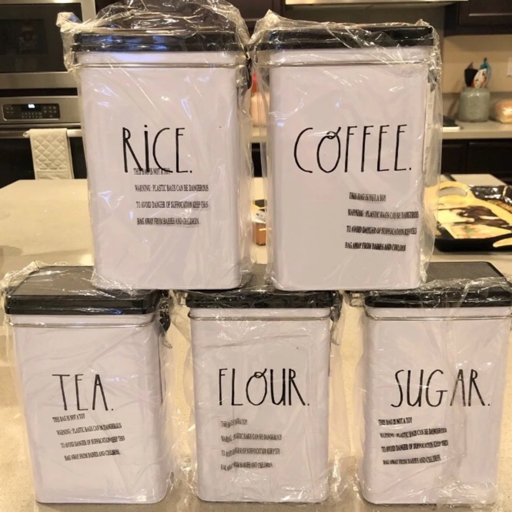 Rae Dunn Kitchen Tins